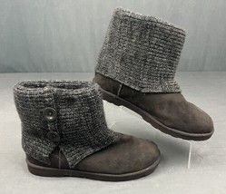 Makalu Women&#39;s Warm California Sweater Boots Size 11 Gray Faux Fur Lining - £18.20 GBP