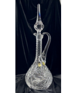 Vintage Wara Bleikristall 24% Lead Crystal Decanter West Germany Etched ... - $109.67 CAD