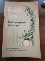 1950 Family Fare Food Management And Recipes Pb Nutrition Recipes Cooking - £7.81 GBP