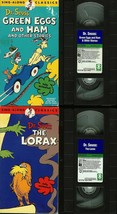Green Eggs And Ham &amp; The Lorax SING-A-LONGS Dr Seuss. 2 Vhs Tested - £7.77 GBP