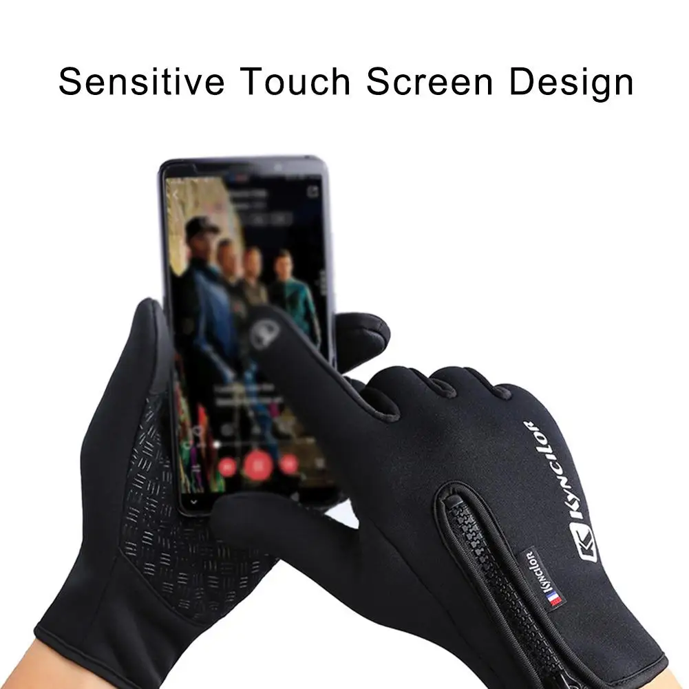 KYNCILOR Unisex Winter Warm Gloves Outdoor Non-Slip Touch Screen Waterproof - £9.87 GBP+