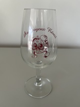 WINE GLASS - &#39;AU JOYEUX REVEIL&#39; - $2.14