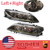 1 Pair Headlights Head Lamps Black For Mazda 6 2006 2007 2008 Right &amp; Left Side  - £206.01 GBP