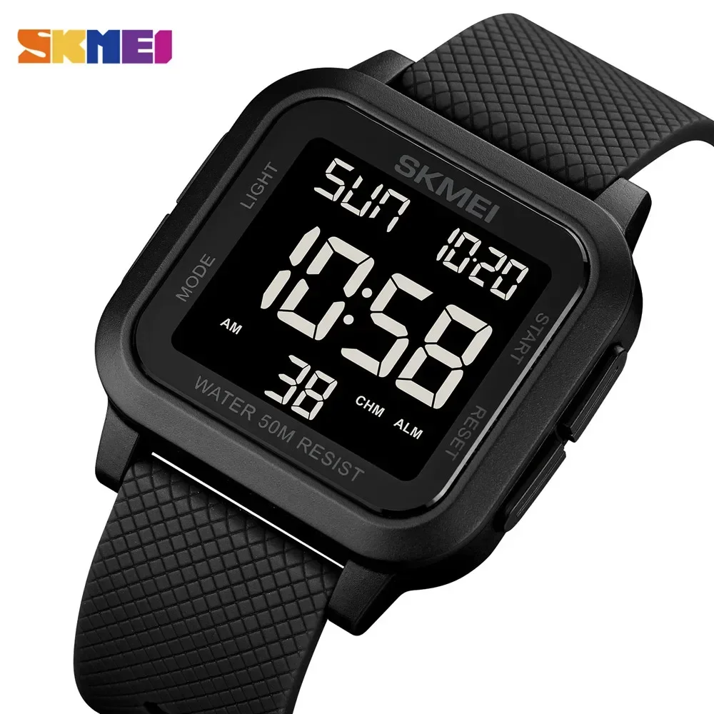 SKMEI1894 Men Alarm Chrono Clock 5Bar Waterproof Military Watches LED Di... - $18.57