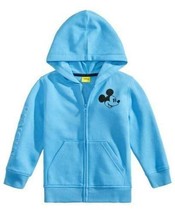 Boys Hoodie Zip Up Jacket Disney Mickey Mouse Blue Hooded $48 NEW-size 6 - £17.20 GBP