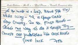 Faith Baldwin Author Signed 1966 Handwritten Letter on Postcard - £96.90 GBP