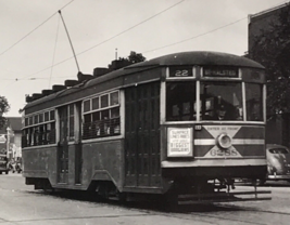 Chicago Surface Lines CSL #6288 Trolley Car Train Photo Englewood IL 1940 - £9.42 GBP