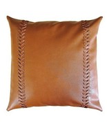Leather Pillow Cover Throw Cushion Home Cover Decor 18 Decorative All Ca... - $61.54 CAD+