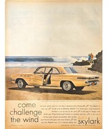 Buick Skylark Challenge the wind Beach summer fun ocean-1961 Vintage Pri... - $8.33