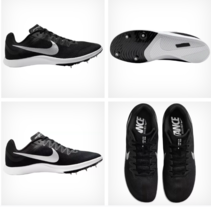 Size 5.5 Men Nike Rival Distance Track Field Shoes Spike w/Bag Black DC8... - $37.77