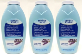 3x PerfectPurity After Shower Talc Free Deodorant Body Powder FRESH SCEN... - $19.68