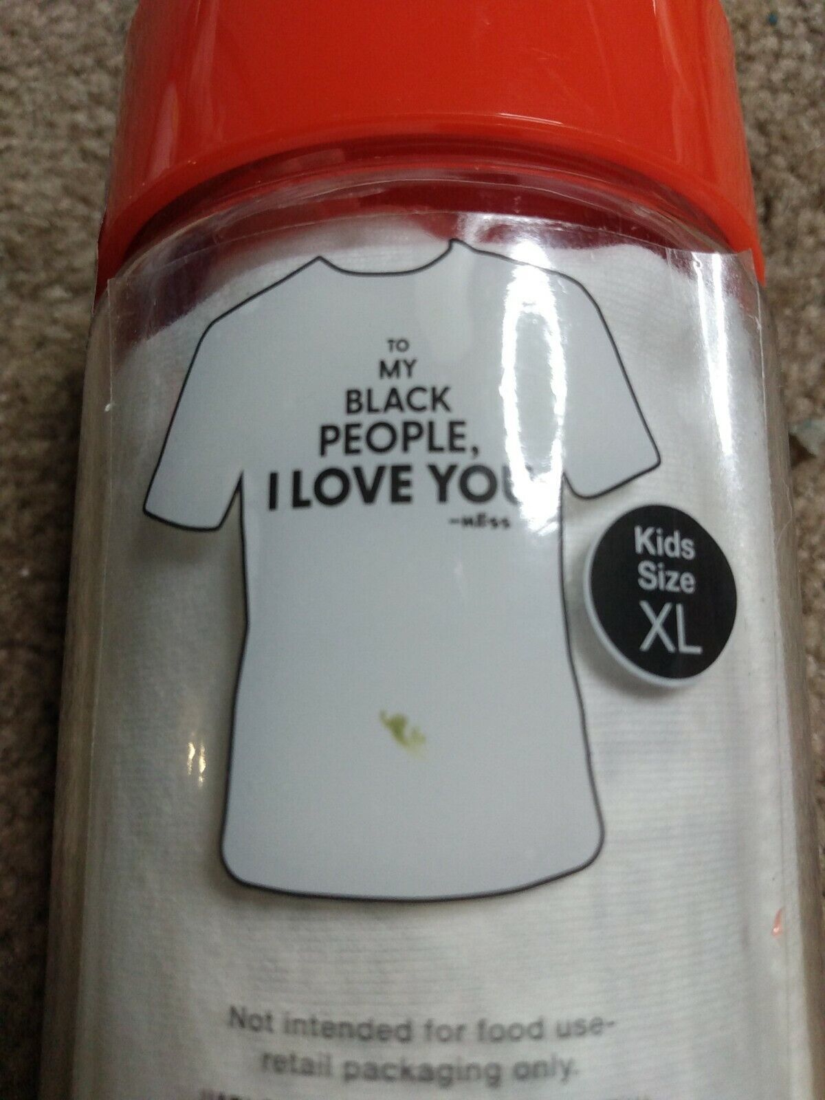 Mess In A Bottle Month Kids &#39;To My Black People I Love You&#39; KIDSXL - $6.92