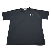 Under Armour Shirt Mens Small Black Workout Running Hike - $18.69