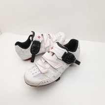 Scattante Torena Road Bike Cycling Shoes Womens Size 6.5 White Red - $22.49
