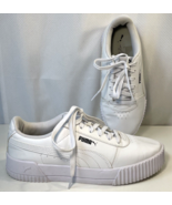 Puma Carina White Casual Sneakers Shoes Low Top Minimalist 374106-01 Wom... - $470.96 MXN