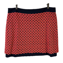 Loft Womens Straight Skirt Multicolor Geometric Mini Crochet Stretch Zip 14 New - £20.25 GBP