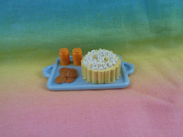 Fisher Price Loving Family Dollhouse Pink Snack Tray Popcorn Cookies & Drinks - $2.95