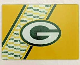 GREEN BAY PACKERS TEMPERED GLASS CUTTING BOARD  - £10.38 GBP