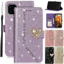 For iPhone 12/Pro/Max/mini/11 Pro/XS/8 7 Leather Wallet Flip Magnetic back Case - £41.81 GBP