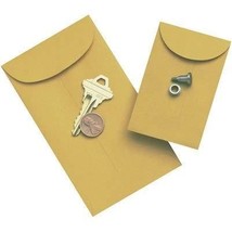 Kraft Coin Envelopes; 2-1/4x3-1/2, 500/Box - $19.99