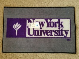 NYU New York University Man Cave Fanmats Starter Rug Mat NWT - $19.95