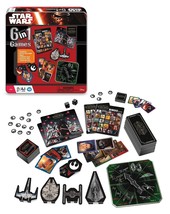 Star Wars: The Force Awakens 6-in-1 Tin Board Game Dominoes Bingo Dice Age 6+ - £22.58 GBP