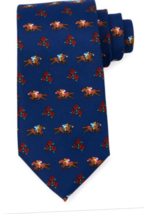 American Tie Company Navy Blue Necktie Run for the Roses Polyester NWT - $20.00