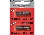 Toshiba Alkaline 27A GP27A MN27 A27BP 12 Volt Battery (10 Batteries) - £5.49 GBP+