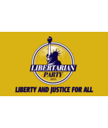 Libertarian Party 3&#39; x 5&#39; Polyester Flag Banner, 4 Corner Grommets - £11.73 GBP