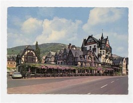 Krone Altberuhmter Historischer Gasthof Postcard Assmannshausen Germany 1969 - £9.32 GBP