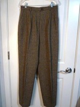 Evan Picone Women’s Pants Sz 10 Wool blend Straight Trousers 30 waist 32... - $25.73