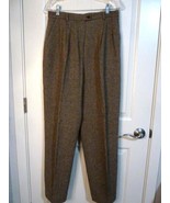 Evan Picone Women’s Pants Sz 10 Wool blend Straight Trousers 30 waist 32... - $35.19 CAD
