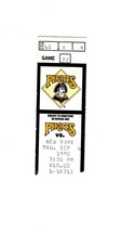 Sep 6 1990 NY Mets @ Pittsburgh Pirates Ticket Barry Bonds 2 Hits - £15.50 GBP