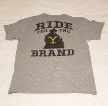 Yellowstone T Shirt Ride for the Brand Rip Wheeler Mens Size Medium Gray - £6.55 GBP