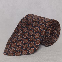 Brooks Brothers Makers Silk Tie Black Brown - £12.83 GBP