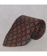 Brooks Brothers Makers Silk Tie Black Brown - £12.67 GBP