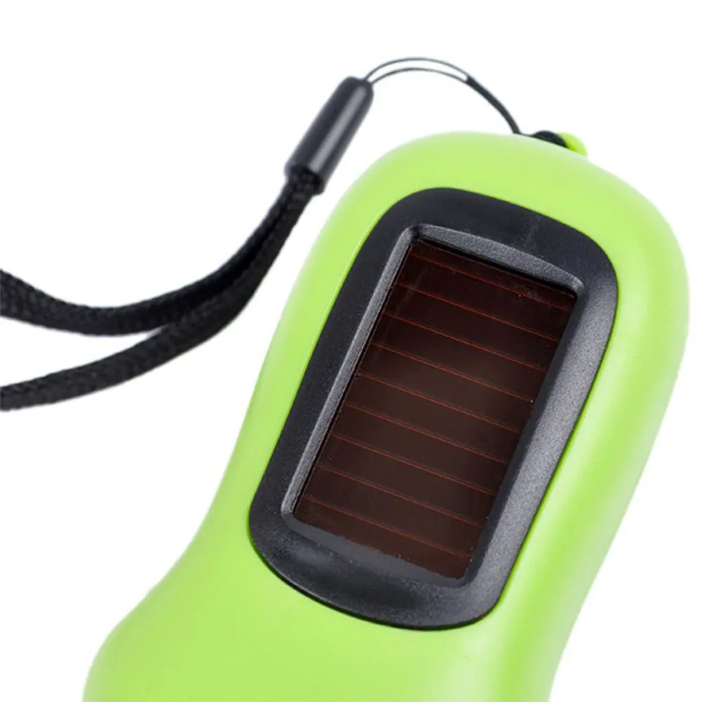 Mini LED Hand Crank Dynamo Solar Power Rechargeable Carabiner Camping Flashlight - £45.92 GBP