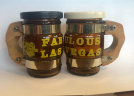 Fabulous Las Vegas Nevada Mini Mug Vintage Souvenirs Salt And Pepper Shakers - $14.56