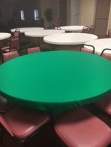 FELT poker table cover fits 72&quot; ROUND TABLE - CORD/ BL + BAG custom made FS - $125.00