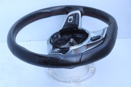 2015-17 Jetta GLi Flat Bottom Red Stitch Leather Steering Wheel Paddle Shifters image 14
