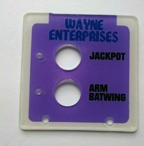 Batman Forever Pinball Machine Screened Plastic Original Wayne Enterprises - £21.29 GBP