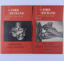 1954, The Ford Mechanic Service Forum Manual, Engines Car Front End Suspension - $23.67