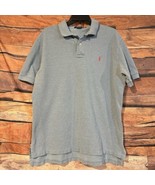 Polo Ralph Lauren Shirt Men’s SS Size XL Solid Light Blue Cotton Polo Pi... - £10.69 GBP