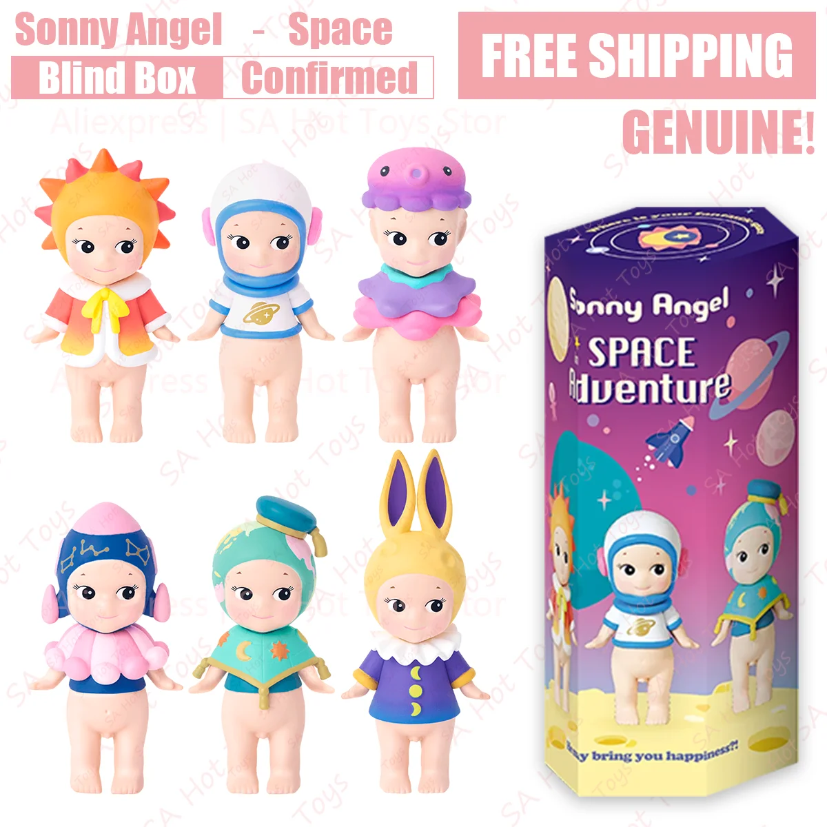 Sonny Angel Space Blind Box Confirmed style Genuine Cute Doll telephone Screen - £21.40 GBP+