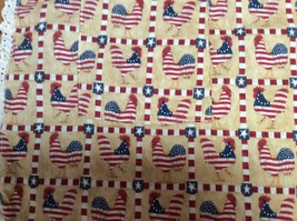 Vintage ?? American Stars &amp; Stripes Rooster Hand Crafted Bid Apron - £8.01 GBP