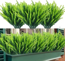 Temchy Artificial Outdoor Lavender Flowers 12 Bundles Uv Resistant Faux Plants - £27.72 GBP