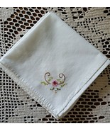 Set of Five (5) Cloth/Fabric Napkins ~ 15&quot; x 15&quot; ~ Embroidered Corner De... - $35.80 CAD
