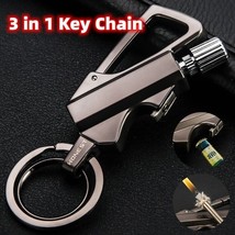 Creative Metal Keychain Lighter Wild Fire Ten Thousand Times Use Kerosene Lighte - £12.17 GBP