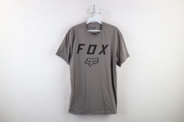 Vintage Fox Racing Mens Medium Faded Spell Out Big Logo T-Shirt Heather Gray - £27.26 GBP