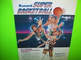 Super Basketball Arcade FLYER Original 1984 Video Game Vintage Retro Art... - £25.45 GBP